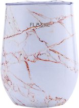 FLASKE Koffiebeker Soul Warming Cup - Marble Shine - 250ml - RVS Koffiebeker to Go van 250ML
