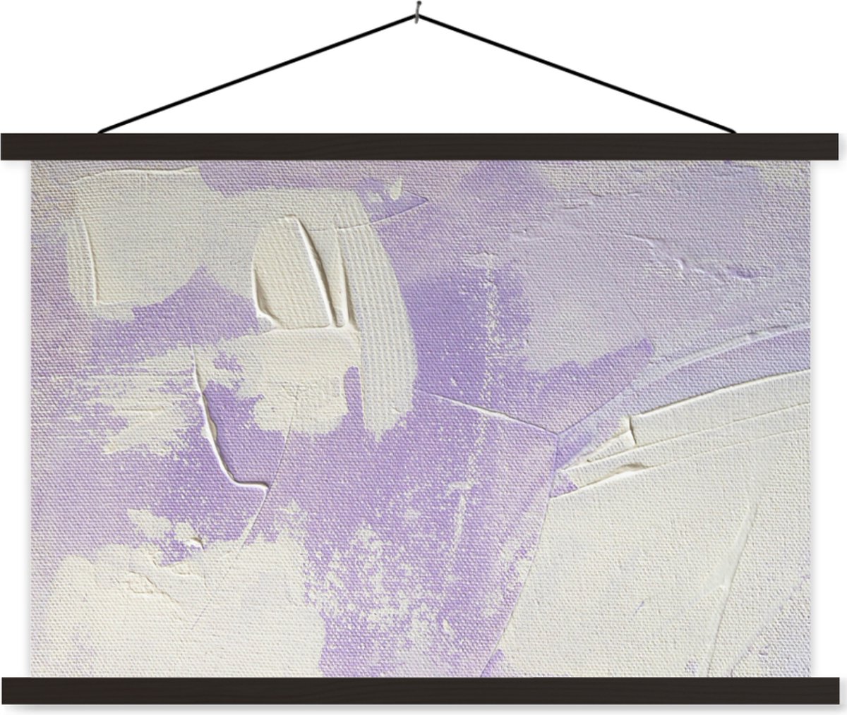Posterhanger incl. Poster 60x40 cm - Schoolplaat - Abstract - Verf - Design - Textielposte
