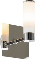 QAZQA bath - Moderne Wandlamp voor binnen voor badkamer - 1 lichts - D 11.5 cm - Chroom -