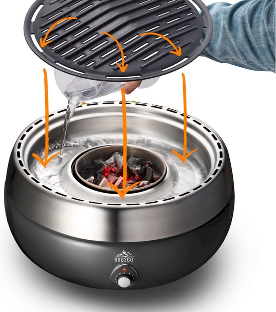 BBQ2GO Rookvrije houtskoolbarbecue - incl. gratis draagtas - overal te gebruiken- regelbare temperatuur - in 5 min. gebruiksklaar - slechts 125 gram houtskool van BBQ2GO — afbeelding 3