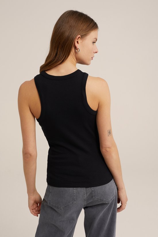 WE Fashion Débardeur femme côtelé