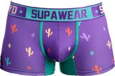 Supawear Sprint Trunk Prickly Purple - MAAT XL - Heren Ondergoed - Boxershort voor Man - Mannen Boxershort