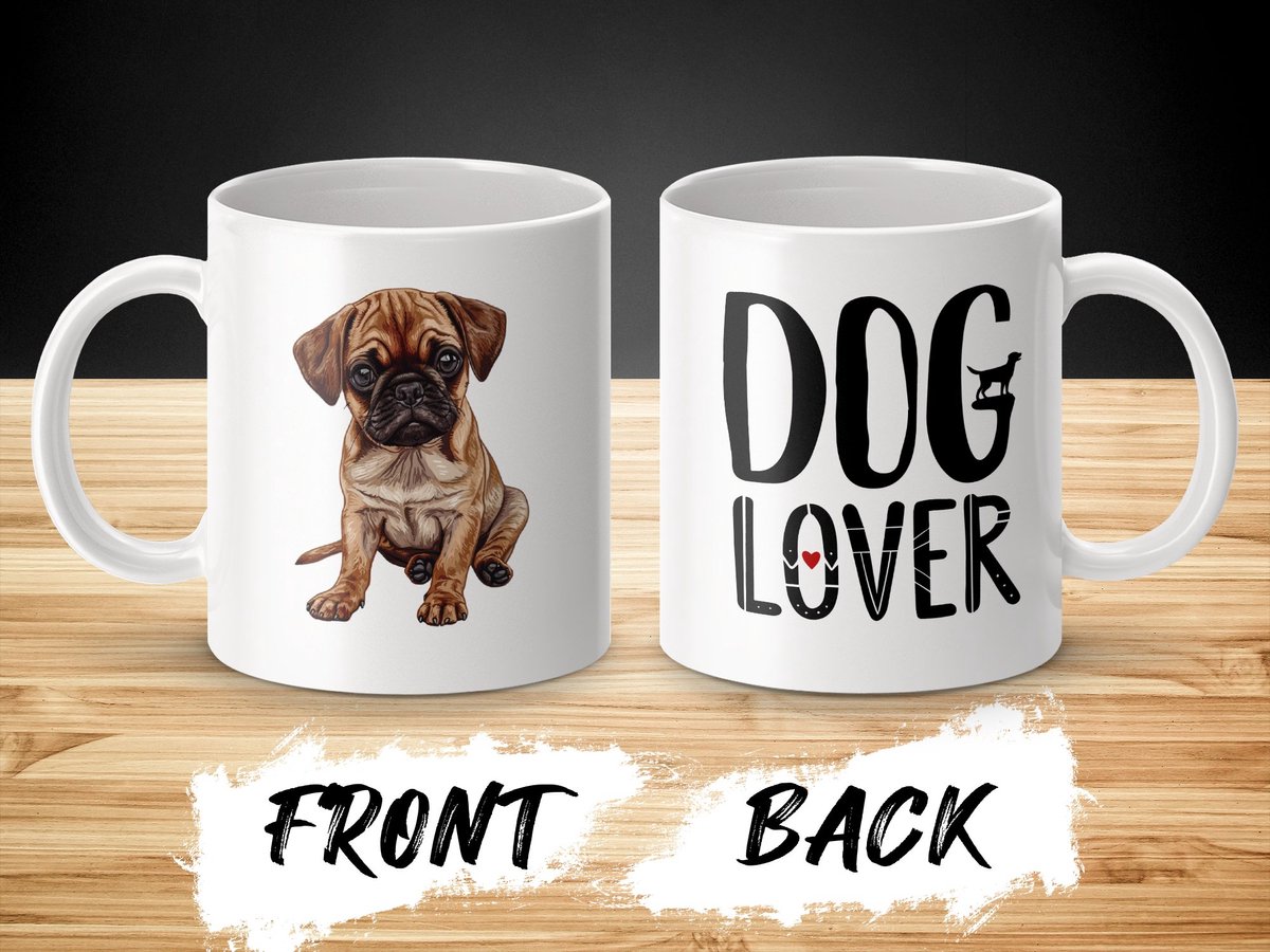Mok Puggle dog hond/ dog lover
