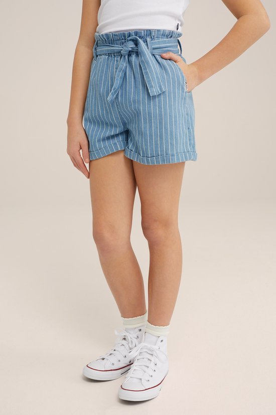 WE Fashion Meisjes short met ceintuur