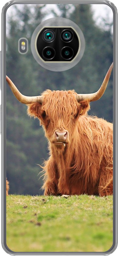 Convient pour la coque Xiaomi Mi 10T Lite 5G - Highlanders écossais - Herbe - Forêt - Étui de téléphone en Siliconen