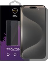 MobyDefend iPhone 15 Pro Screenprotector - HD Privacy Glass Screensaver - Screen Protector - Glasplaatje Geschikt Voor iPhone 15 Pro