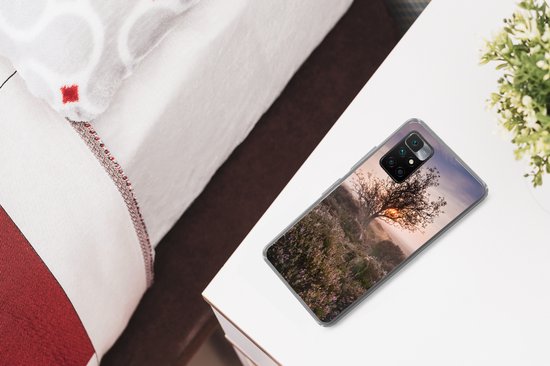 Coque de téléphone compatible avec Xiaomi et Redmi 10 - La lande au lever du soleil - Coque en Siliconen