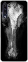 Geschikt voor Samsung Galaxy A50 hoesje - Koe - Dieren - Zwart - Siliconen Telefoonhoesje