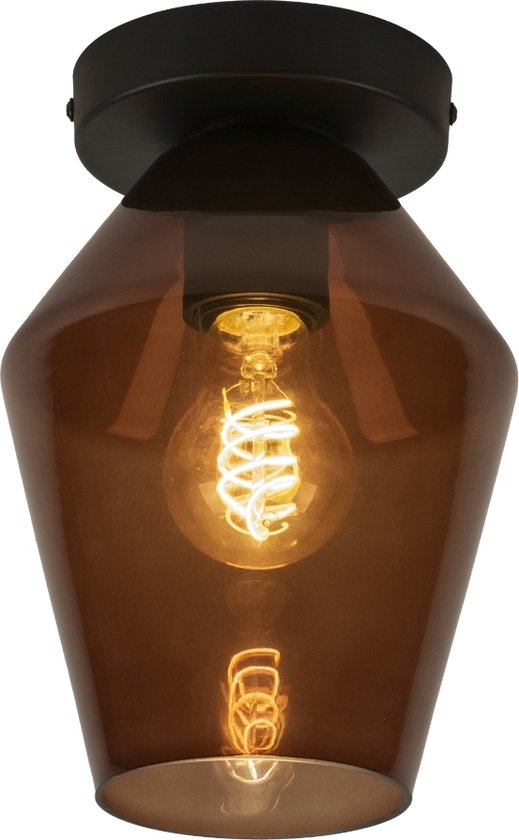 Lumidora Plafondlamp - E27 - Zwart - Metaal - ⌀