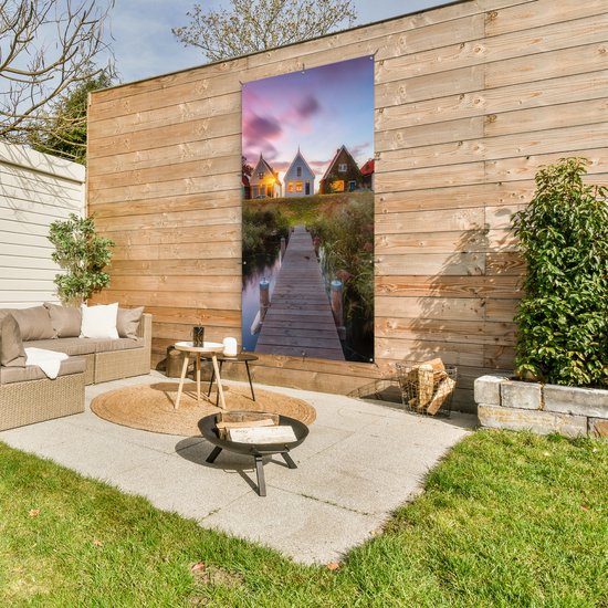 Affiche de clôture De Durgerdammerdijk - 100x200 cm - Toile de jardin