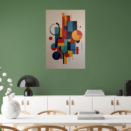 Tableau abstrait - Tableaux colorés - Abstraction Décoration murale - Tableau moderne - Acrylique - Décoration salon - 80 x 120 cm 5mm