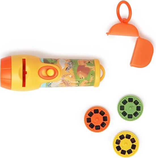 Simba 105954676 Light Projector Animals, Projects Coloured Images, 3 Discs with 8 Designs Each, 12 cm, from 3 Years
