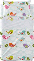 Set beddengoed HappyFriday Mr Fox Little Birds Multicolour Wieg voor baby's 2 Onderdelen