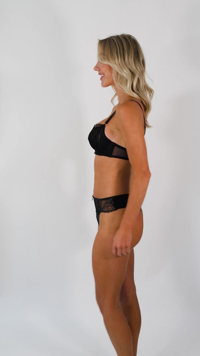 LingaDore String - 6206T - Zwart - XL