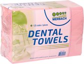 Merbach dental towel roze- 30 x 4 x 125 stuks voordeelverpakking