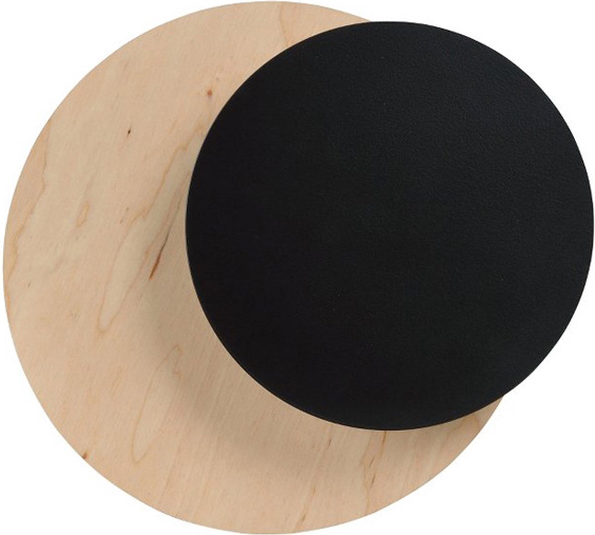 Emibig Kalmar wandlamp hout met zwarte cirkel 1x G9 - Perfecte sfeerverlichting voor elke ruimte