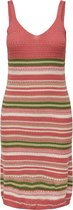 Jacqueline de Yong Jurk Jdytropica S/l V-neck Dress Knt 15320722 Shell Pink/eggnog Pal Dames Maat - S