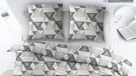 Housse de couette Snoozing Bobbie - Lits jumeaux - 240x200/220 cm - Gris