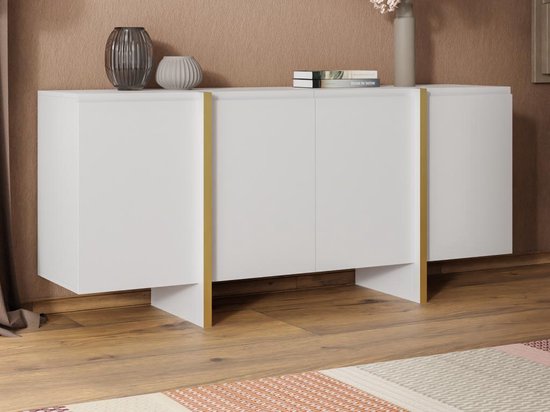 Met 4 deuren van mdf - en - LUVONIA L 180 H 81 D 45