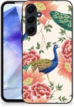 Dierenprint Telefoonhoesje geschikt voor Geschikt voor Samsung Galaxy A55 Pink Peacock