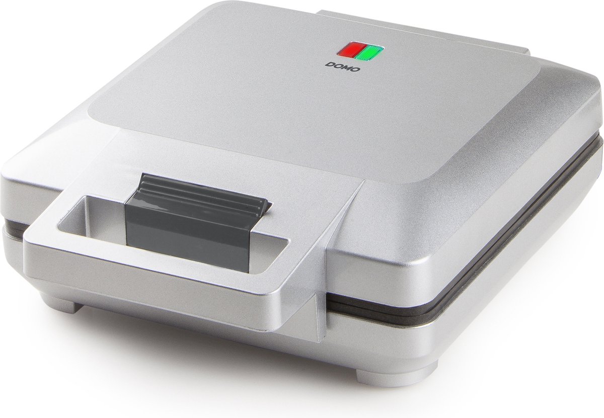 DOMO DO9250W - Wafelijzer 4 wafels 1600W - Zilver