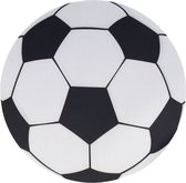 Muismat Voetbal Patroon Mouse Pad Soccer 20cm Zwart Wit