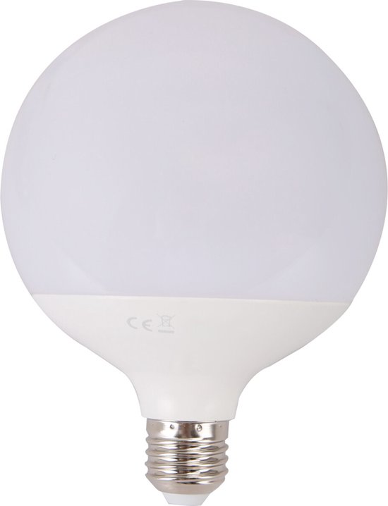 LED Lamp - Igia Lido - Bulb G120 - E27 Fitting - 20W - Natuurlijk Wit 4000K - Wit