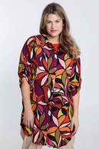 Paprika Lang hemd met bloemenprint in eco viscose