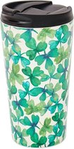ECO CHIC Koffiebeker - Thermosbeker - The Coffee Cup - Shamrocks - Klaver