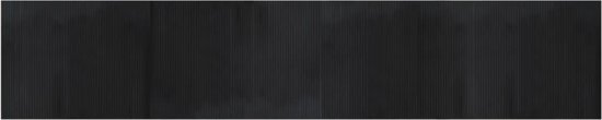 vidaXL-Vloerkleed-rechthoekig-80x400-cm-bamboe-zwart