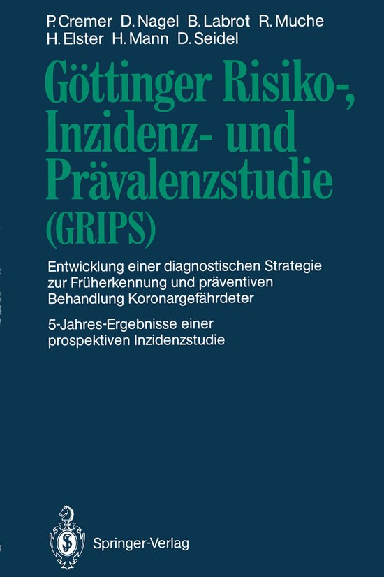 Göttinger Risiko-, Inzidenz- und Prävalenzstudie - cover
