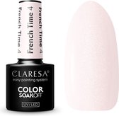 Claresa UV/LED Gellak French Time #4 – 5ml. - Nude - Glanzend - Gel nagellak