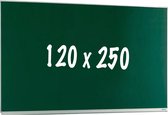 Krijtbord PRO Rickie - Magnetisch - Enkelzijdig bord - Schoolbord - Eenvoudige montage - Emaille staal - Groen - 120x250cm