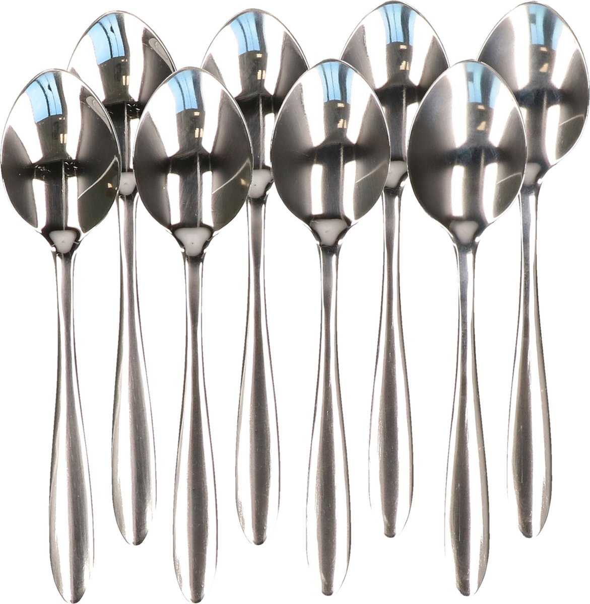 Excellent Houseware diner lepels - set van 12x - RVS - 18,5 cm - bestekset