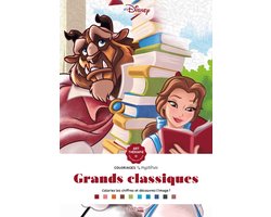 foto van Disney Grand bloc Coloriages Mystères Grands Classiques - Hachette Heroes - Kleuren op nummer Kleurblok voor volwassenen