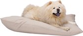 maxxpro Hondenmand - Hondenkussen 120 x 80 cm - Hondenbed - Kussen Hond met Rits - Polyester en Microvezel - Beige