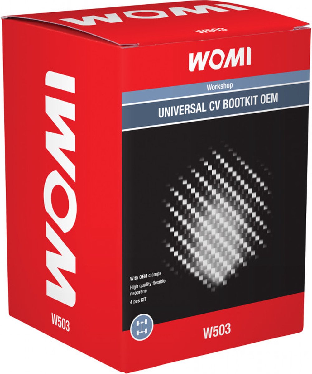 Womi W503 Universele Aandrijfashoes Kit – Slijtvast Rubber – Complete Montageset – Geschikt voor Veel Voertuigen