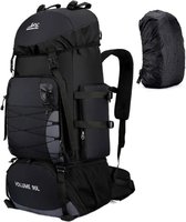 Avoir Avoir®- Hiking rugzak - 90 liter- trekkersrugzak-Backpacks - Zwart- Backpack XL -Heupriem - wandelrugzak - Militaire Rugzak - Rugtas -80 x 36 x 25 cm- Reistas - Rugzak - Hiken - Outdoor - Survival