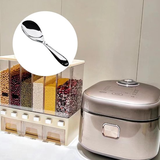 Rijstlepel Paddle | Rice Scooper Spatel Hittebestendige Rijstkoker Lepel, Rijstkoker Lepel, Veelzijdige Rijstserveerlepel, Ergonomisch Ontwerp, Professionele Rijst Server Spatel
