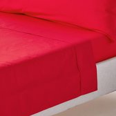 Homescapes - Perkaal laken zonder elastiek 240 x 275 cm, rood - 100% Egyptisch katoen