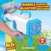 Bubblez Bellenblaas Pistool - Bellenblaasmachine voor Kinderen - Bellenblazer met 64 Gaten - Bubble Gun AA-Batterijen - Incl. 50 ml Bellenblaas - 42,3 x 13 x 27,4 cm - Kunststof