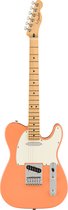 Fender LTD Player Telecaster, Pacific Peach MN - Elektrische gitaar - roze