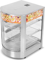 HCB® - Professionele Horeca Warmhoudvitrine - 230V - RVS / INOX - 35x42x57 cm (BxDxH) - 18 kg