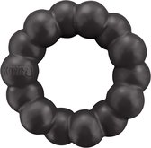 Kong extreme ring - 13,5 x 13,5 x 4 cm - Hondenspeelgoed - Kauwspeelgoed - Apporteerspeelgoed - Reinigt Gebit - Rubber - Rond - Zwart