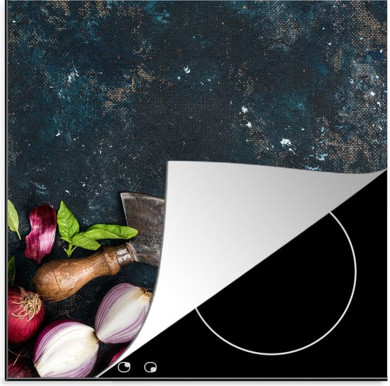 MuchoWow Inductiebeschermer - Inductie mat - Vinyl - Aardbei - Cornflakes - Bes - Kruiden - 60x52 cm - Inductie beschermer