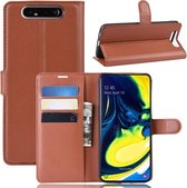Samsung Galaxy A80 Hoesje - Book Case - Bruin