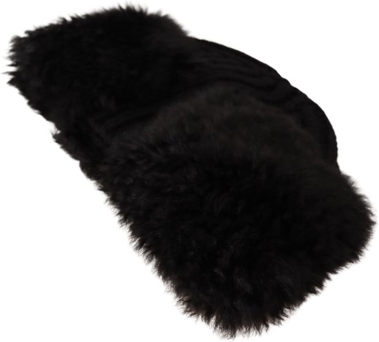 Black Cashmere Fur Women Beanie Women Hat