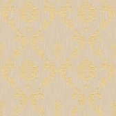 Papier peint baroque Profhome 306582-GU papier peint textile texturé style baroque beige doré brillant 5,33 m2