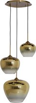 Light & Living Hanglamp Mayson - Glas Goud - Ø40cm - 3L - Modern - Hanglampen Eetkamer, Slaapkamer, Woonkamer