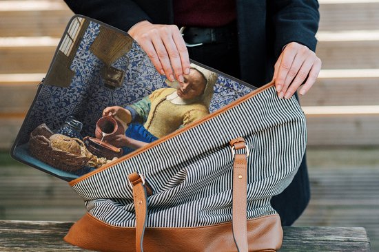 Housse pour ordinateur portable 15 pouces - Melkmeisje - Blauw de Delft - Vermeer - Housse pour ordinateur portable